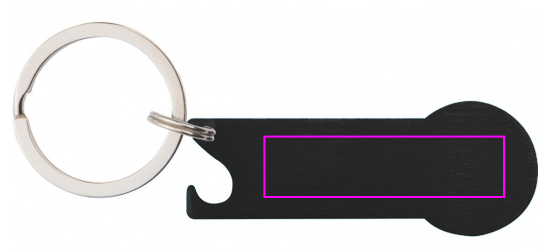 Brelok metalowy otwieracz do butelek z żetonem RODNEY