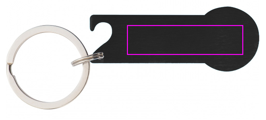 Brelok metalowy otwieracz do butelek z żetonem RODNEY