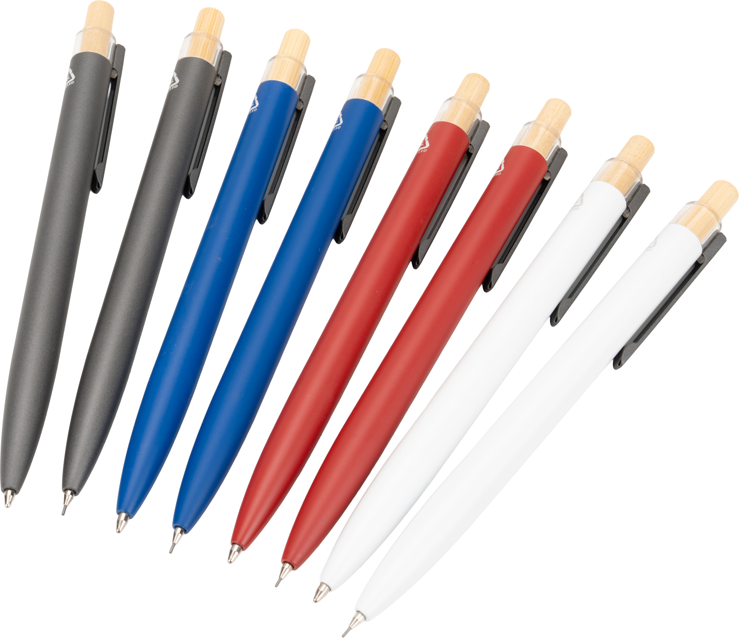 Zestaw piśmienny długopis półżelowy i ołówek automatyczny z aluminium z recyklingu SIEGFRIED