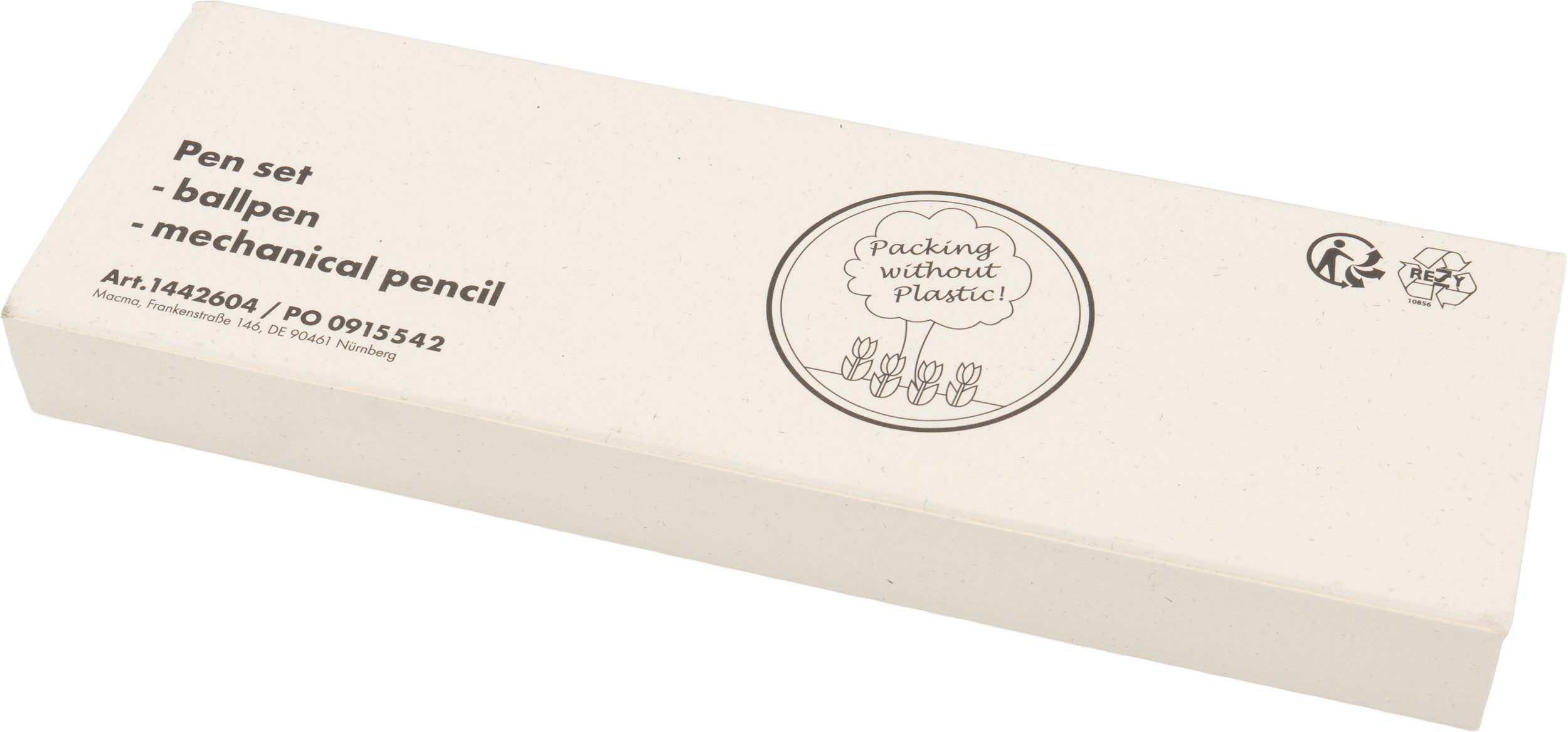 Zestaw piśmienny długopis półżelowy i ołówek automatyczny z aluminium z recyklingu SIEGFRIED