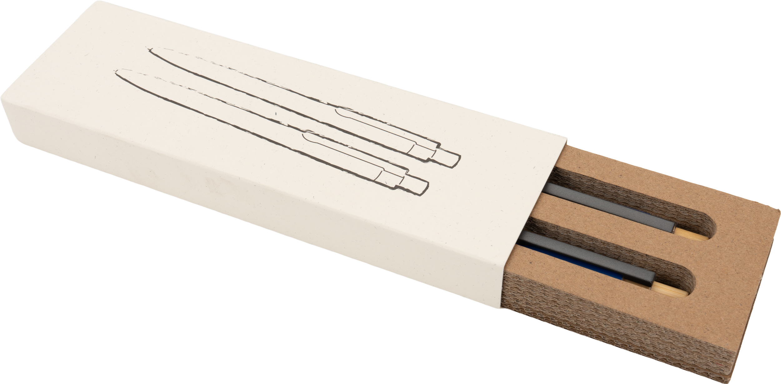 Zestaw piśmienny długopis półżelowy i ołówek automatyczny z aluminium z recyklingu SIEGFRIED