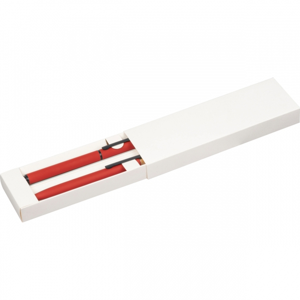 Zestaw piśmienny długopis i pióro kulkowe z aluminium z recyklingu RAFFAELE