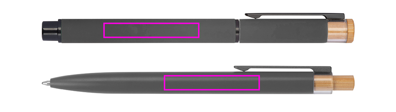 Zestaw piśmienny długopis i pióro kulkowe z aluminium z recyklingu RAFFAELE