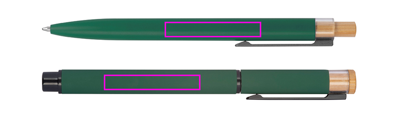 Zestaw piśmienny długopis i pióro kulkowe z aluminium z recyklingu RAFFAELE