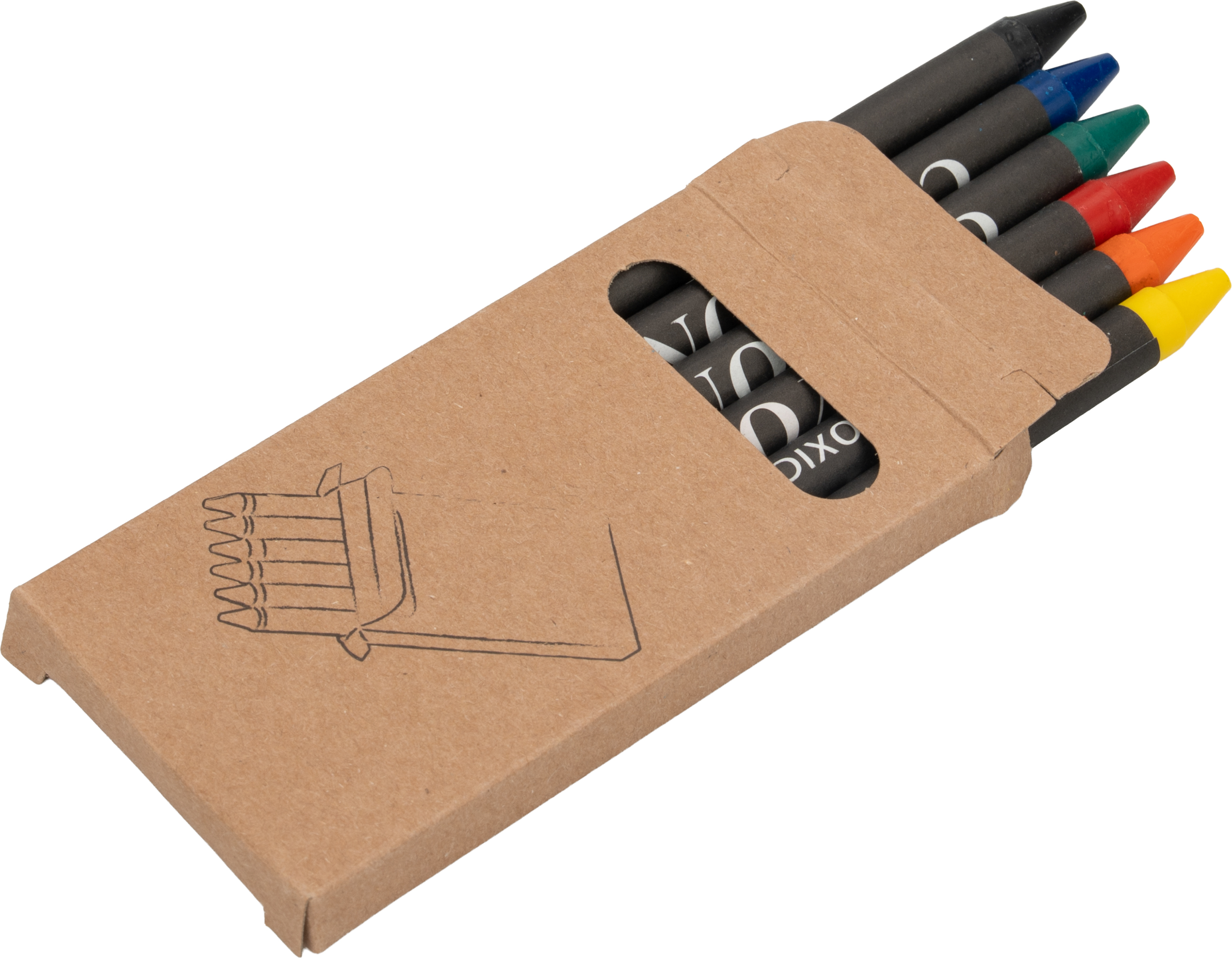 Kredki świecowe 6 kolorów AGOSTINO