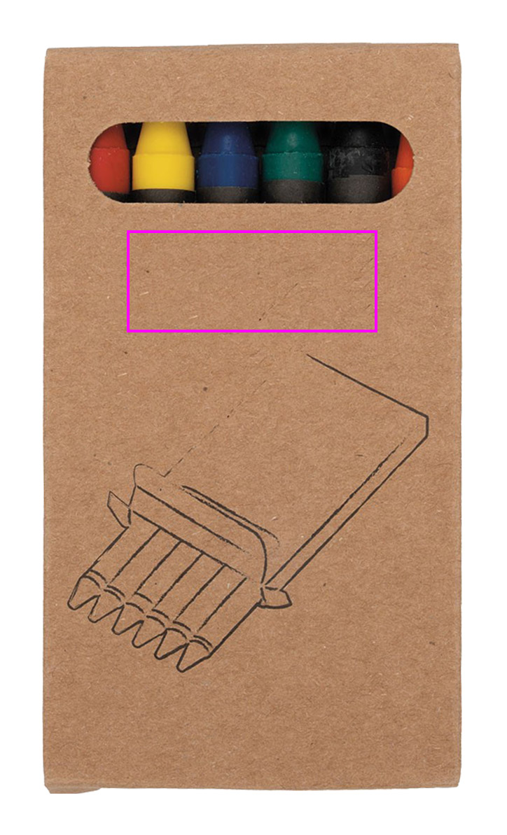 Kredki świecowe 6 kolorów AGOSTINO