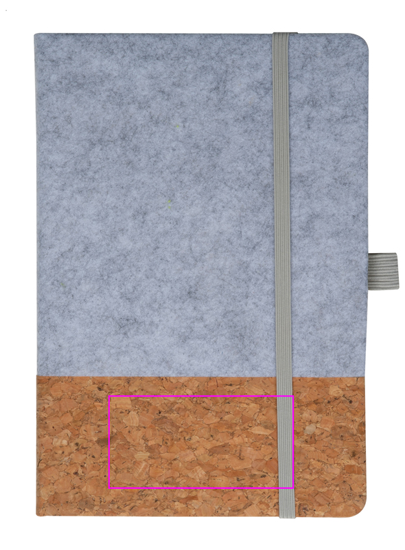 Notatnik A5 w linie RPET TERESA