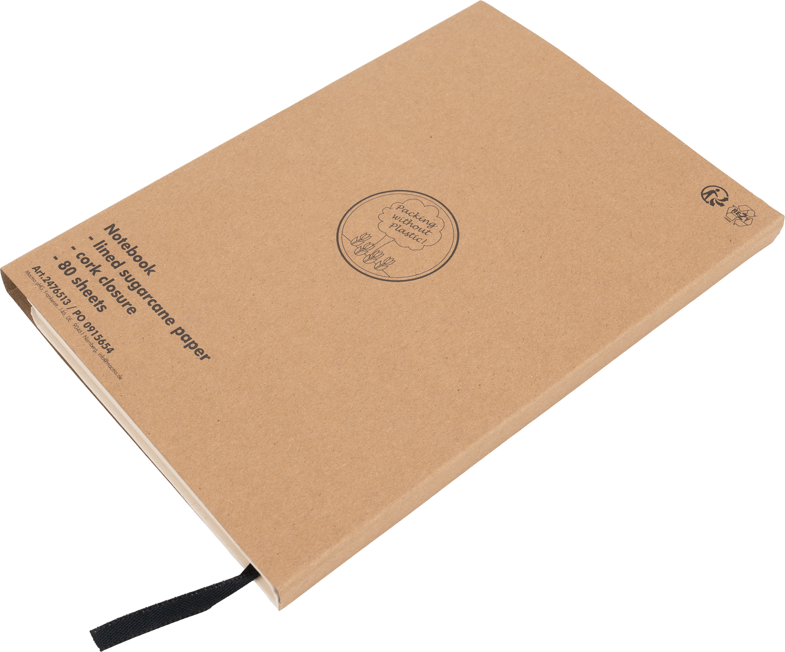 Notatnik A5 w linie z kartonu po mleku MARTHA