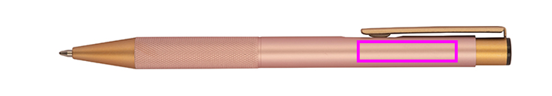 Notatnik A5 ze skóry z recyklingu, w linie z długopisem metalowym CrisMa MAGGIE