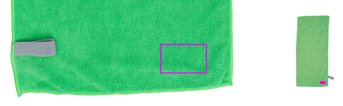 Mały ręcznik z mikrofibry 160 g/m² HUGH