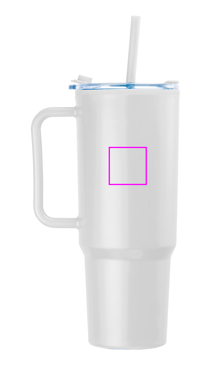 Kubek ze słomką XXL 1200 ml TEODORA