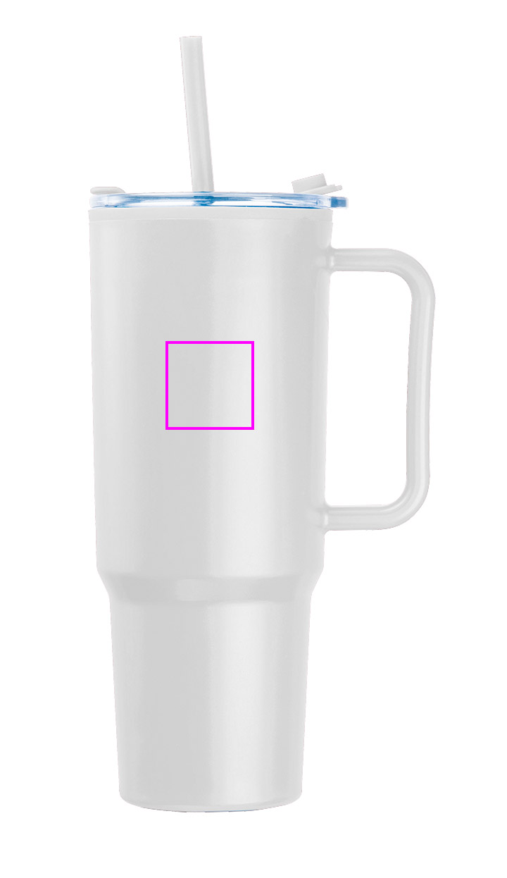 Kubek ze słomką XXL 1200 ml TEODORA