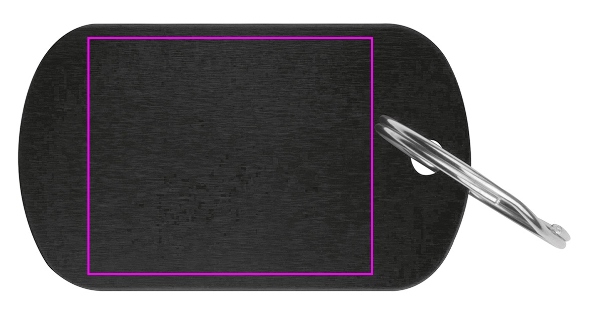 Brelok metalowy z aluminium z recyklingu LIESELOTTE