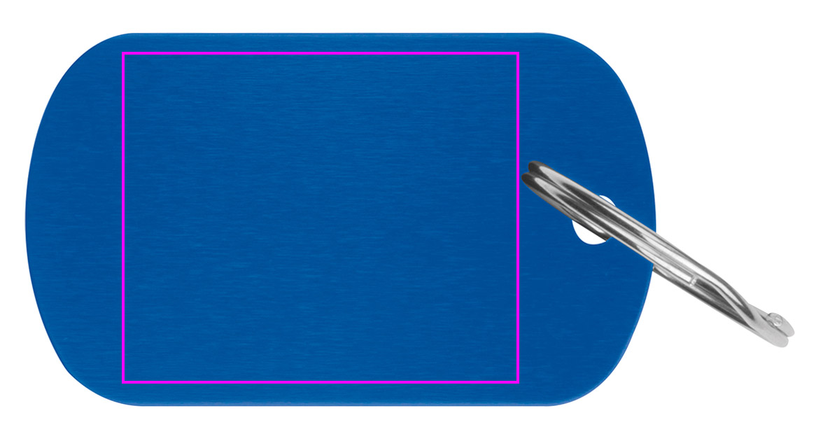 Brelok metalowy z aluminium z recyklingu LIESELOTTE