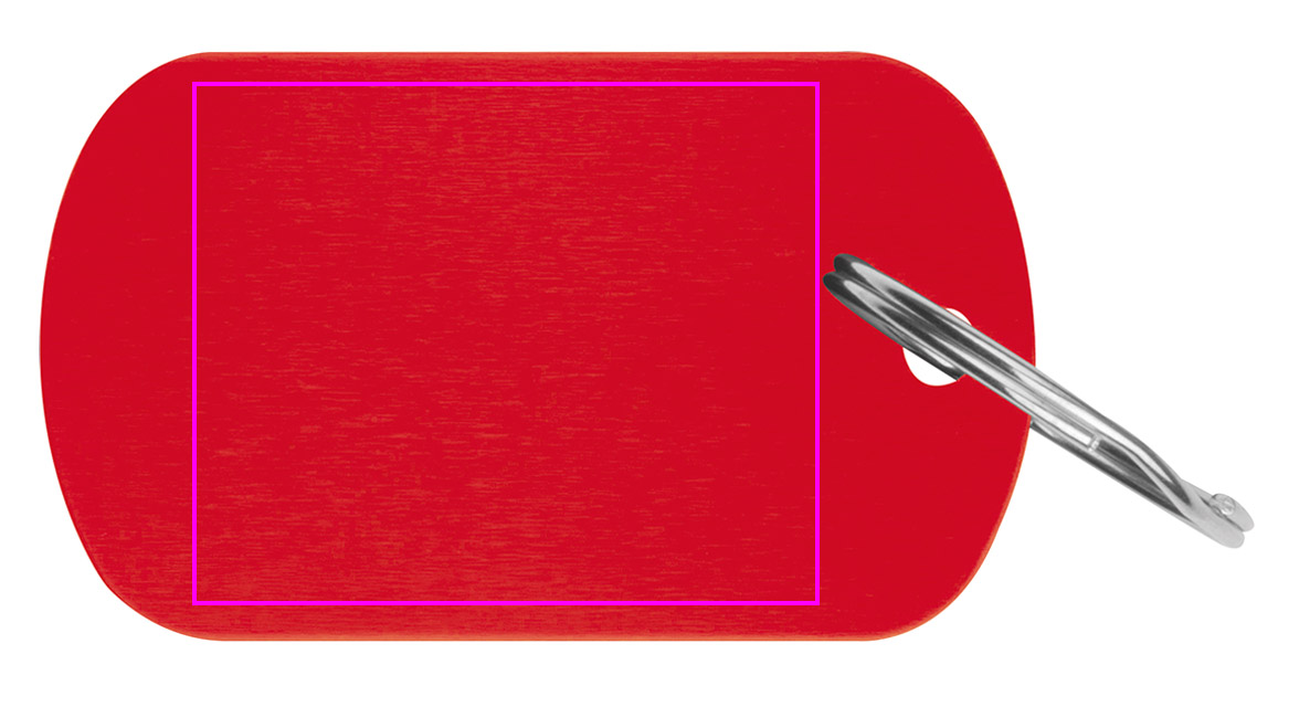 Brelok metalowy z aluminium z recyklingu LIESELOTTE