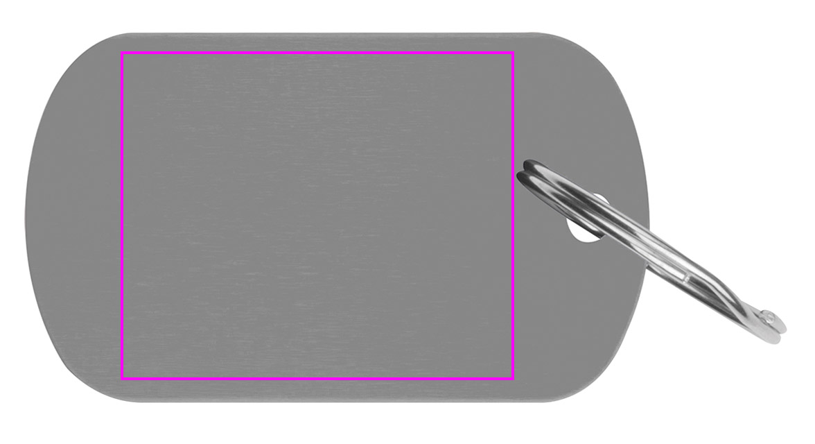 Brelok metalowy z aluminium z recyklingu LIESELOTTE