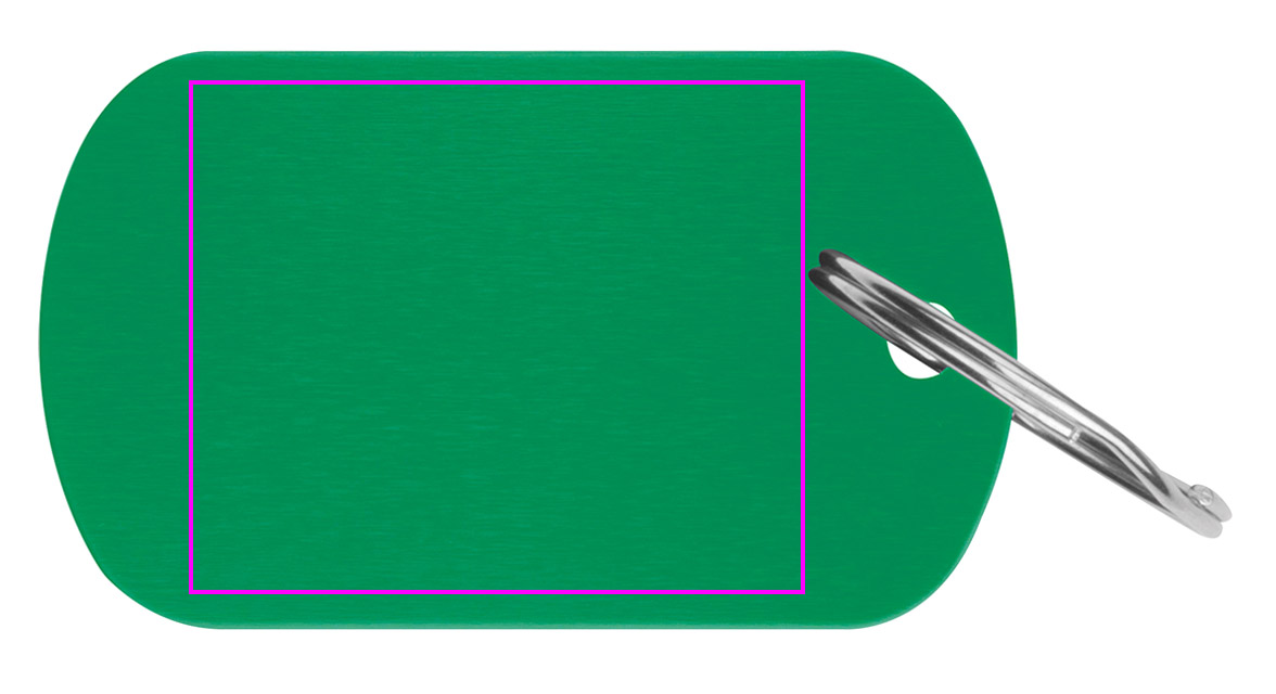 Brelok metalowy z aluminium z recyklingu LIESELOTTE