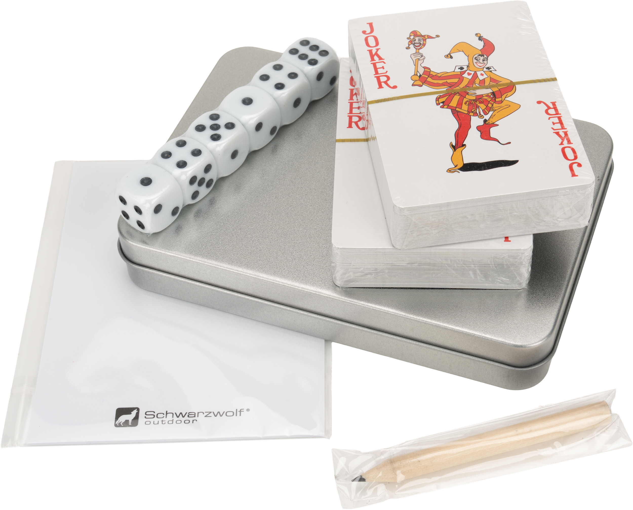 Zestaw do gry w karty i kości MURRAY Schwarzwolf
