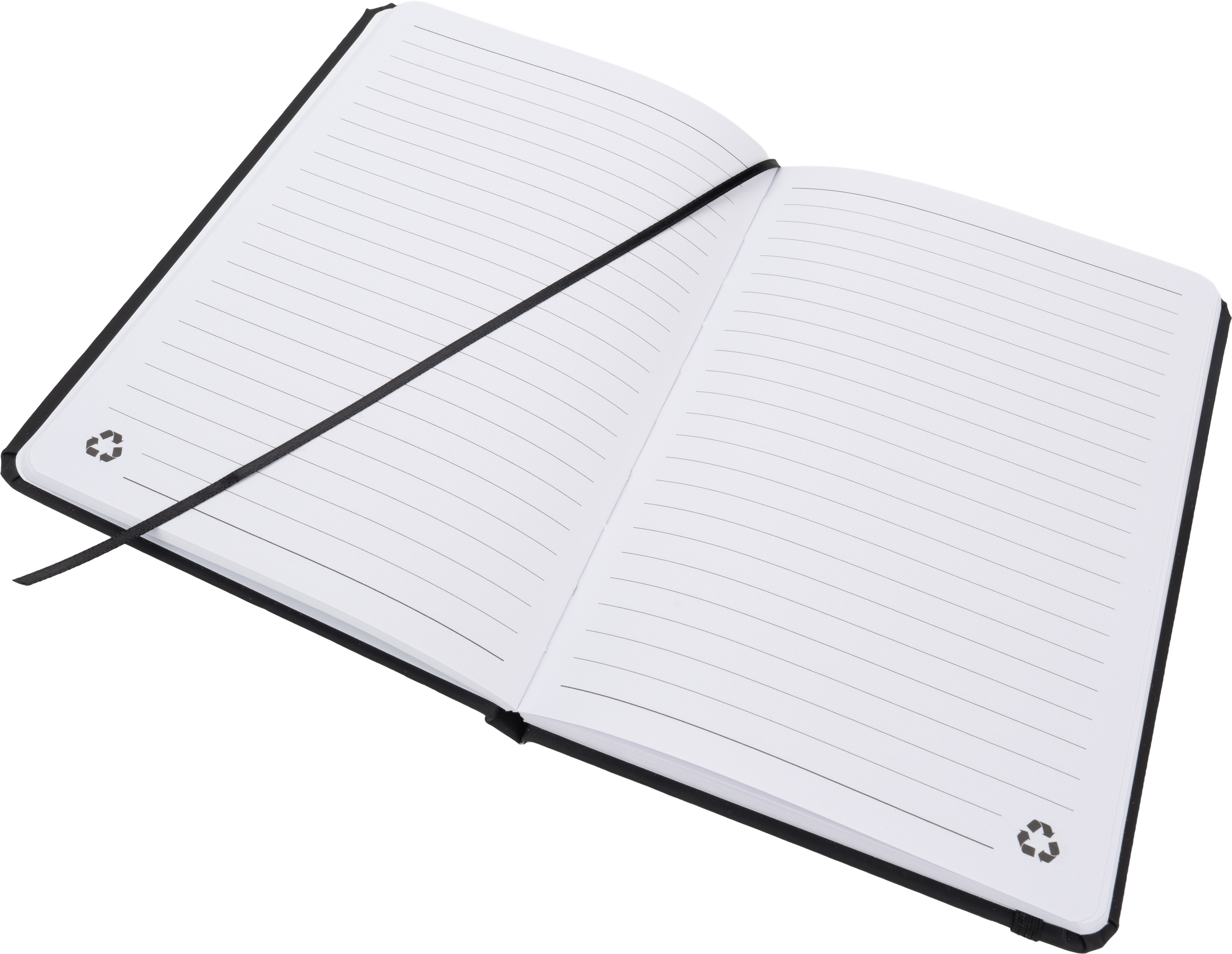 Notatnik A5 w linie z materiałów z recyklingu DOMINIK