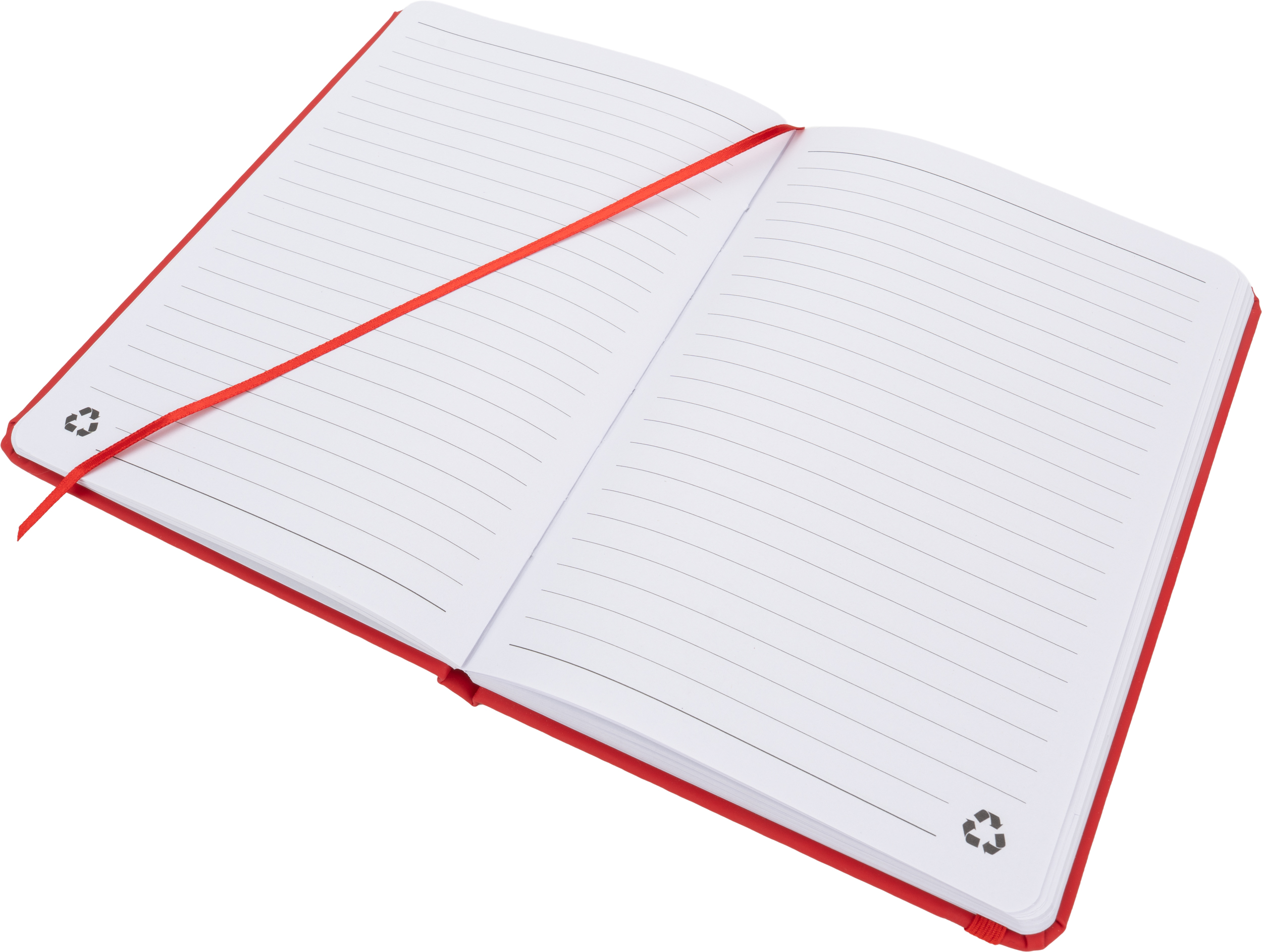 Notatnik A5 w linie z materiałów z recyklingu DOMINIK