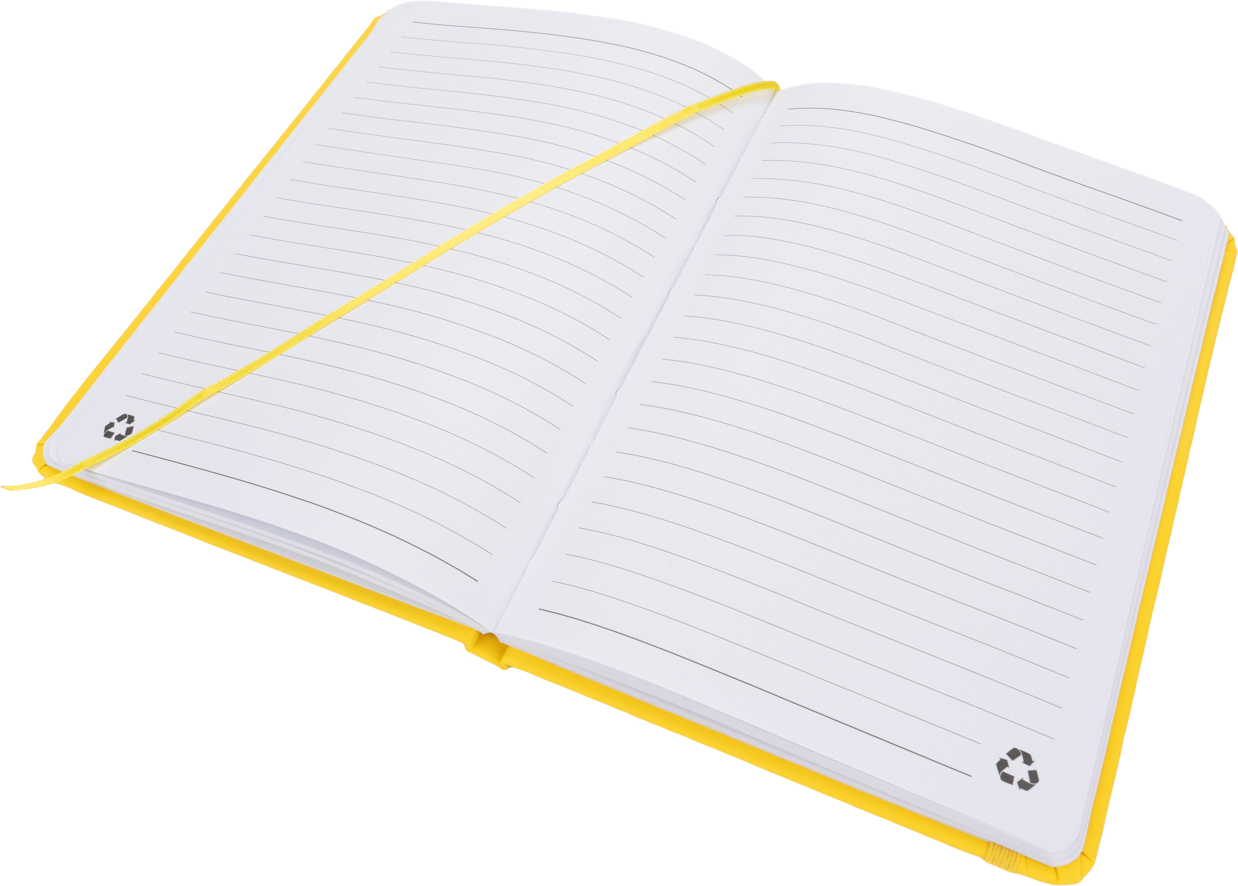 Notatnik A5 w linie z materiałów z recyklingu DOMINIK