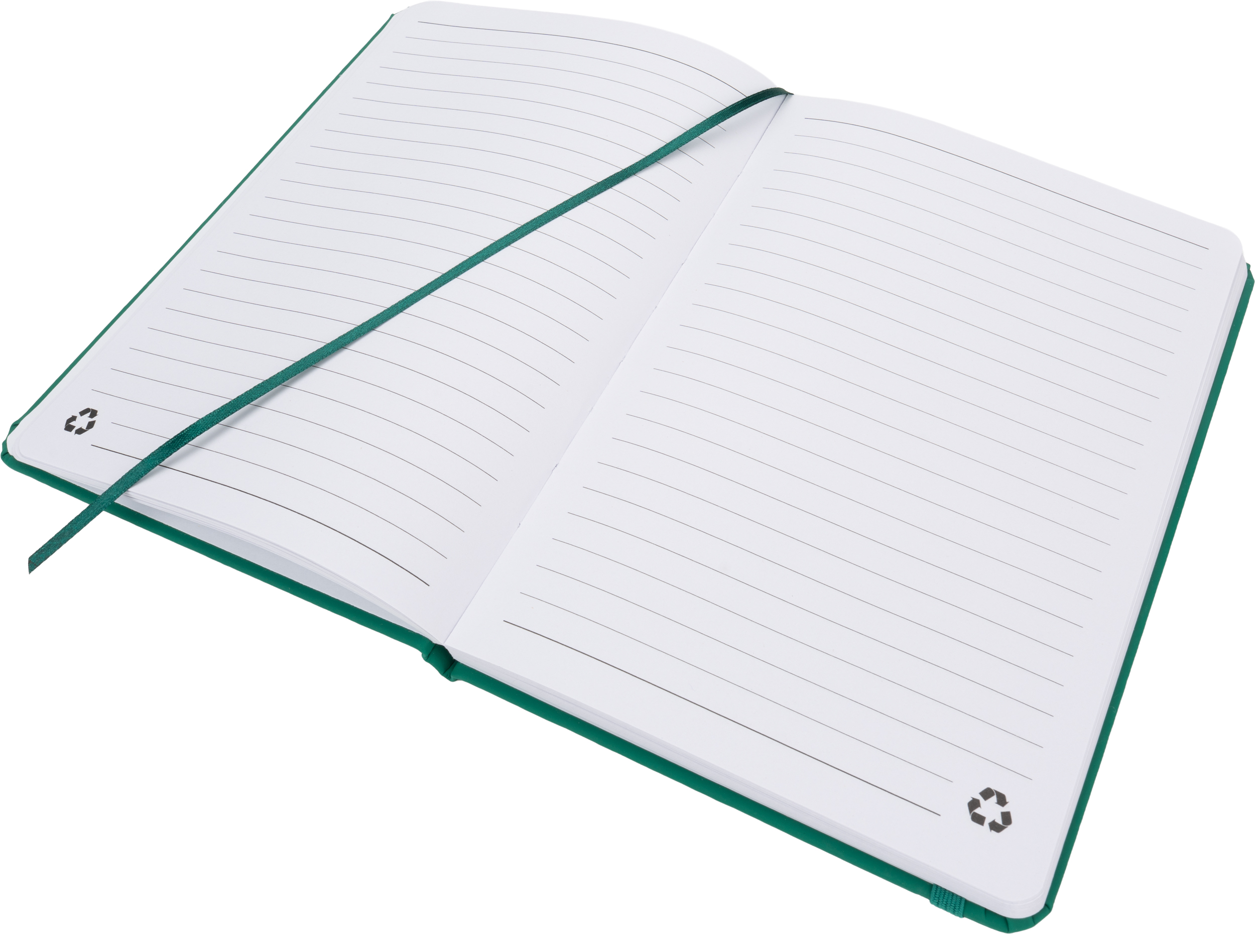 Notatnik A5 w linie z materiałów z recyklingu DOMINIK