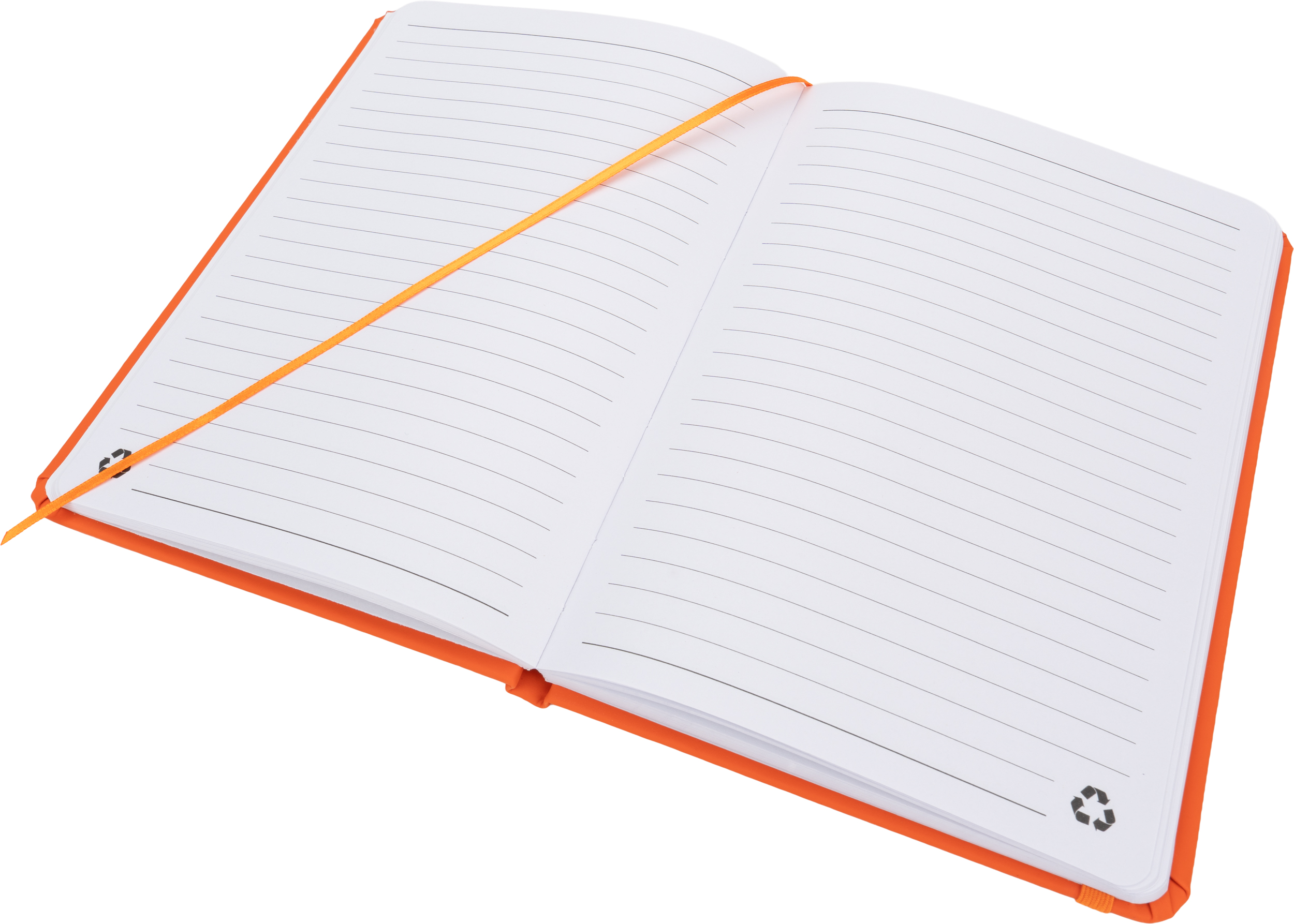 Notatnik A5 w linie z materiałów z recyklingu DOMINIK