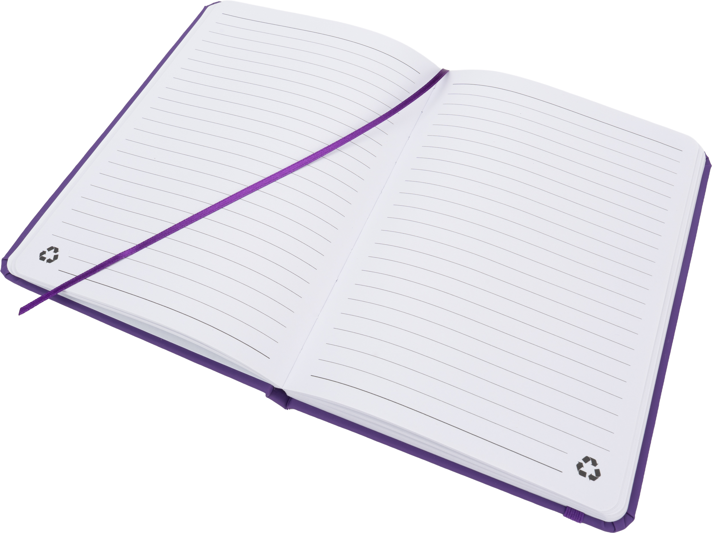 Notatnik A5 w linie z materiałów z recyklingu DOMINIK