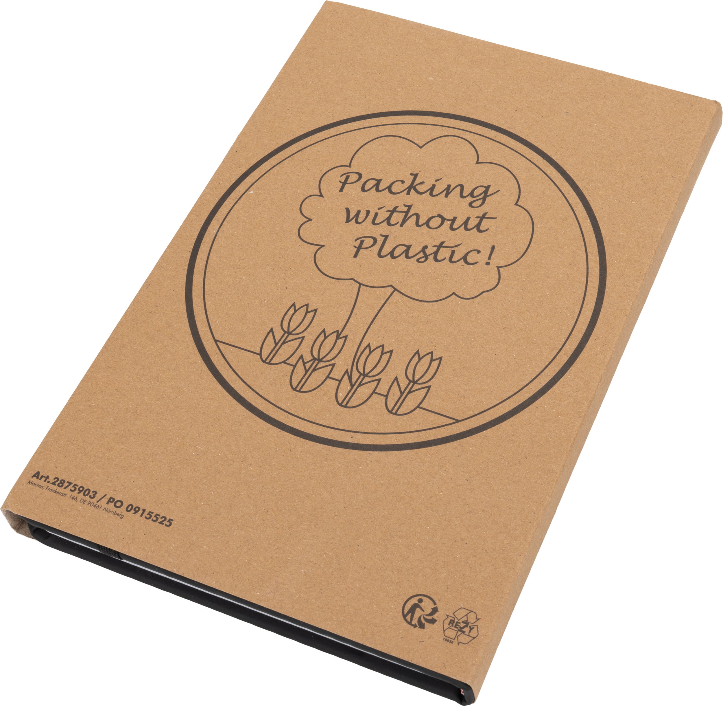 Notatnik A5 w linie z materiałów z recyklingu LORENA