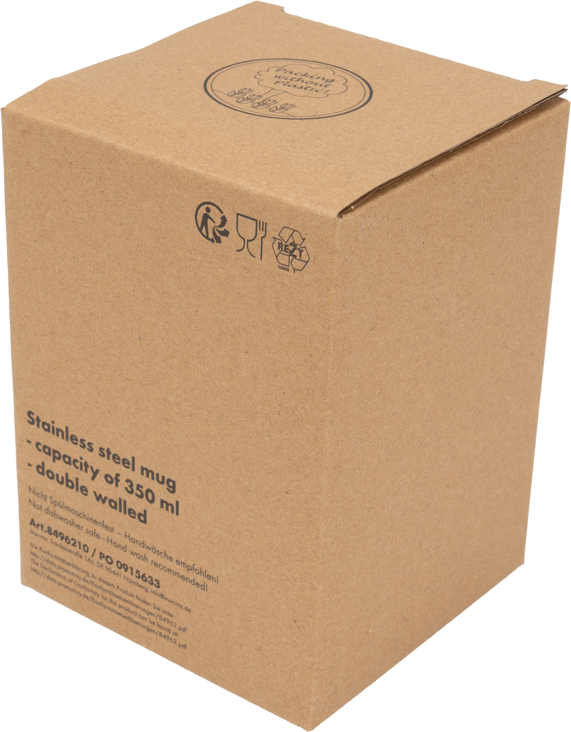 Kubek termiczny 350 ml z powłoką z recyklingu METODY