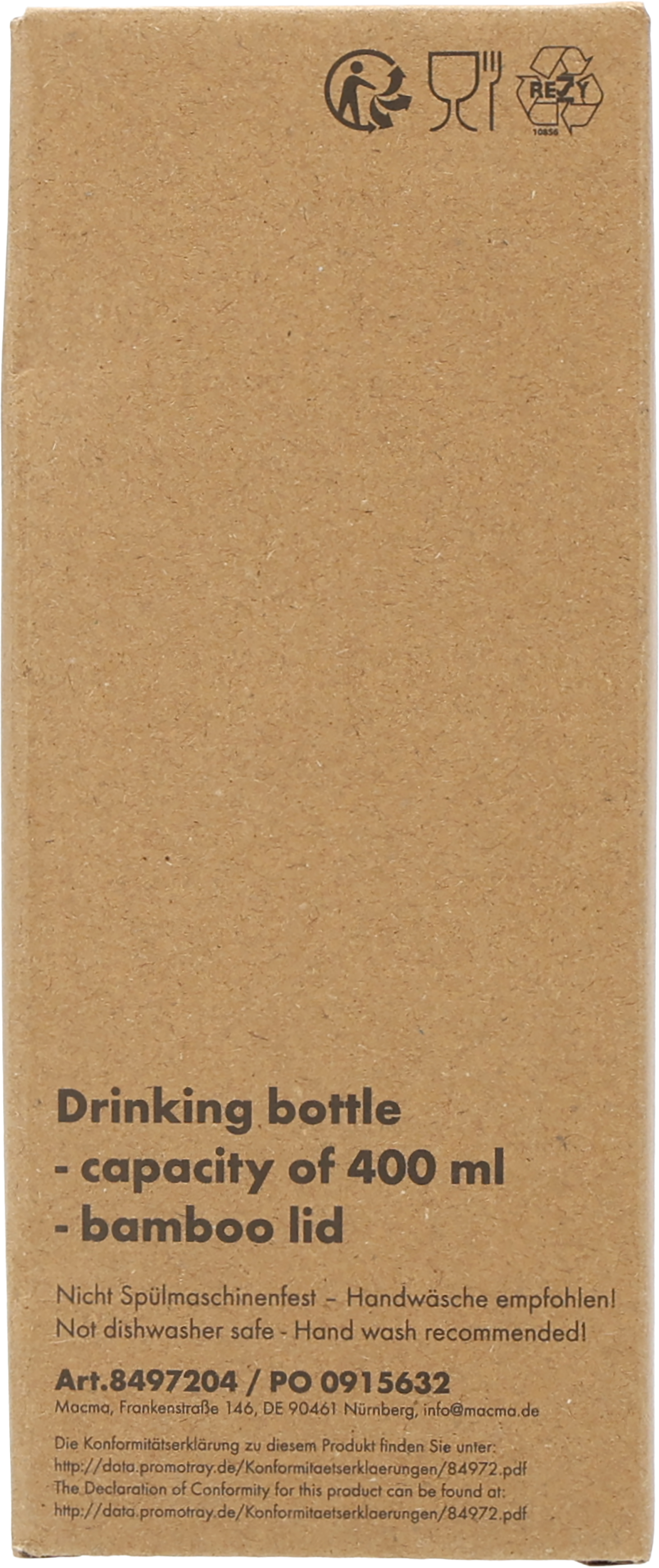 Butelka metalowa 400 ml MARILYN