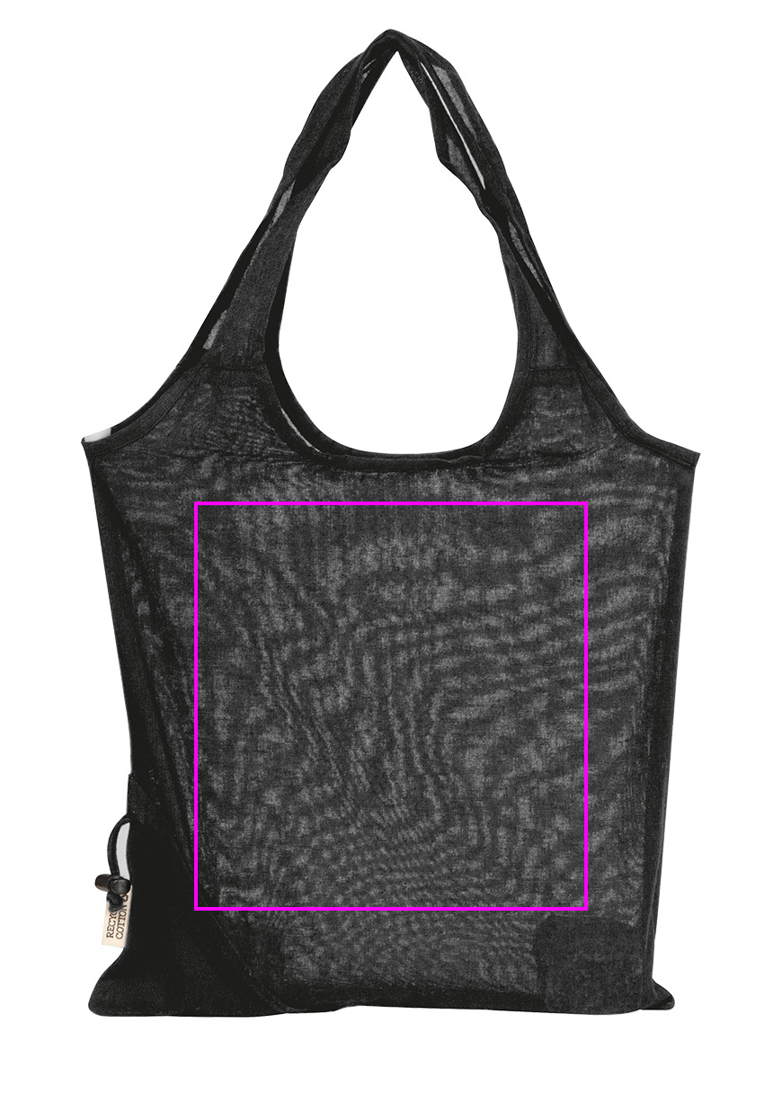 Składana torba z bawełny i poliestru z recyklingu 118 g/m² ANJA