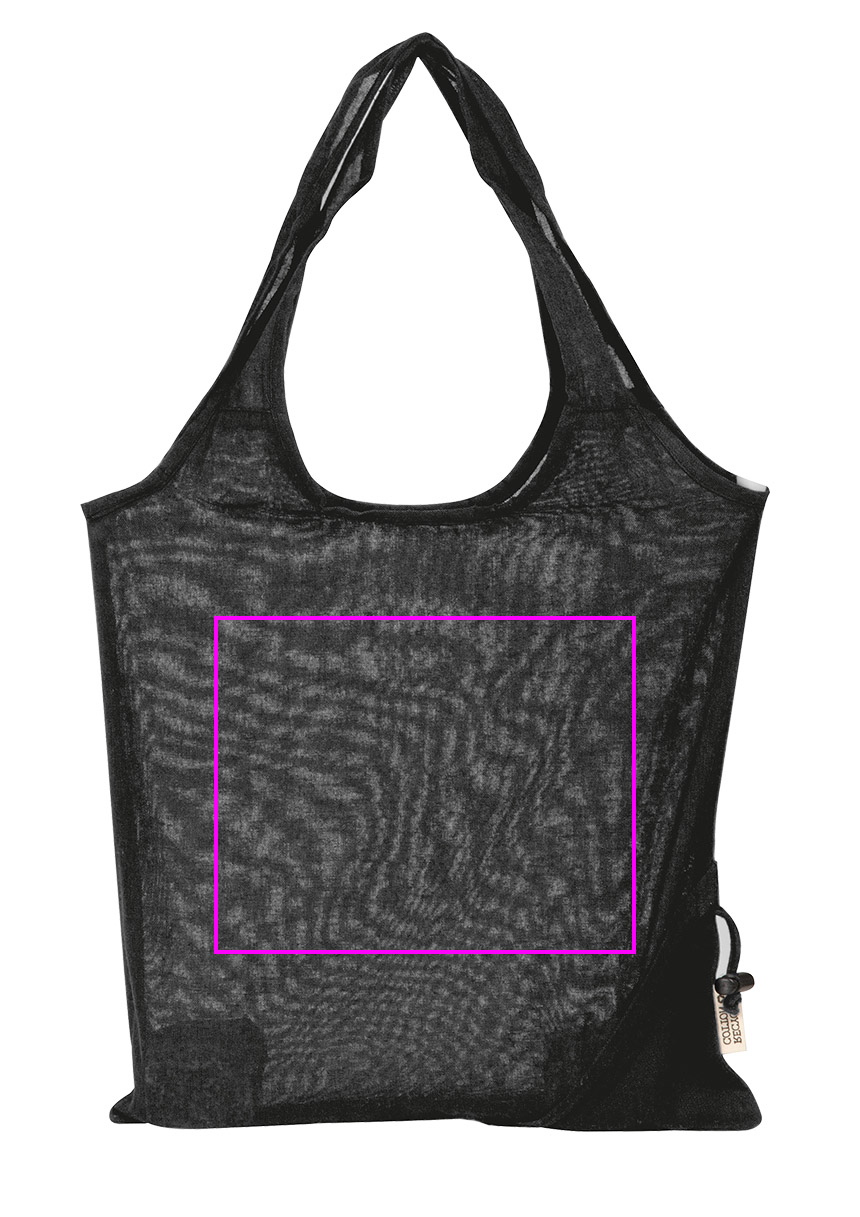 Składana torba z bawełny i poliestru z recyklingu 118 g/m² ANJA