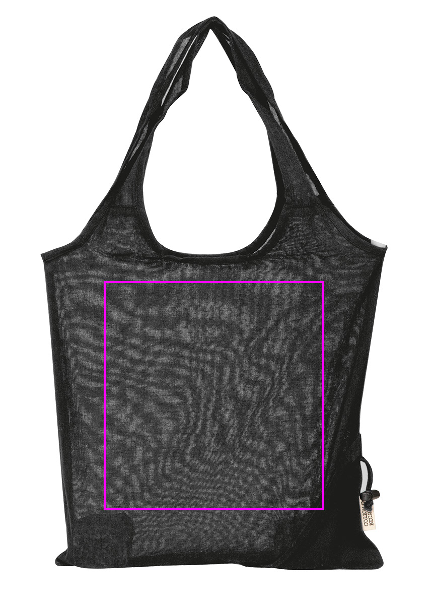 Składana torba z bawełny i poliestru z recyklingu 118 g/m² ANJA