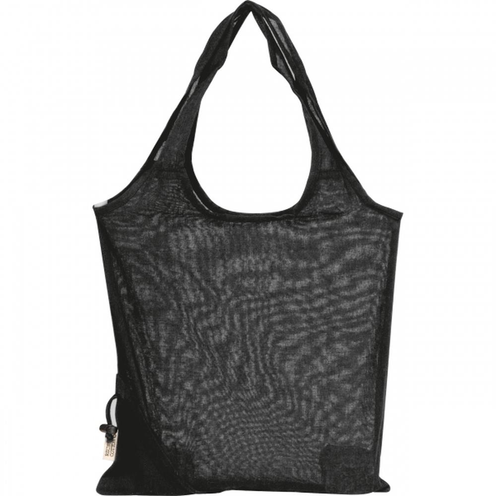 Składana torba z bawełny i poliestru z recyklingu 118 g/m² ANJA