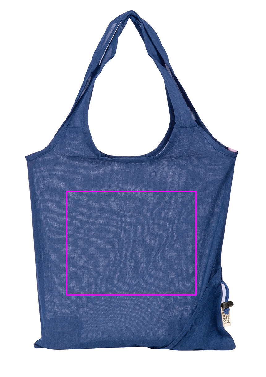 Składana torba z bawełny i poliestru z recyklingu 118 g/m² ANJA