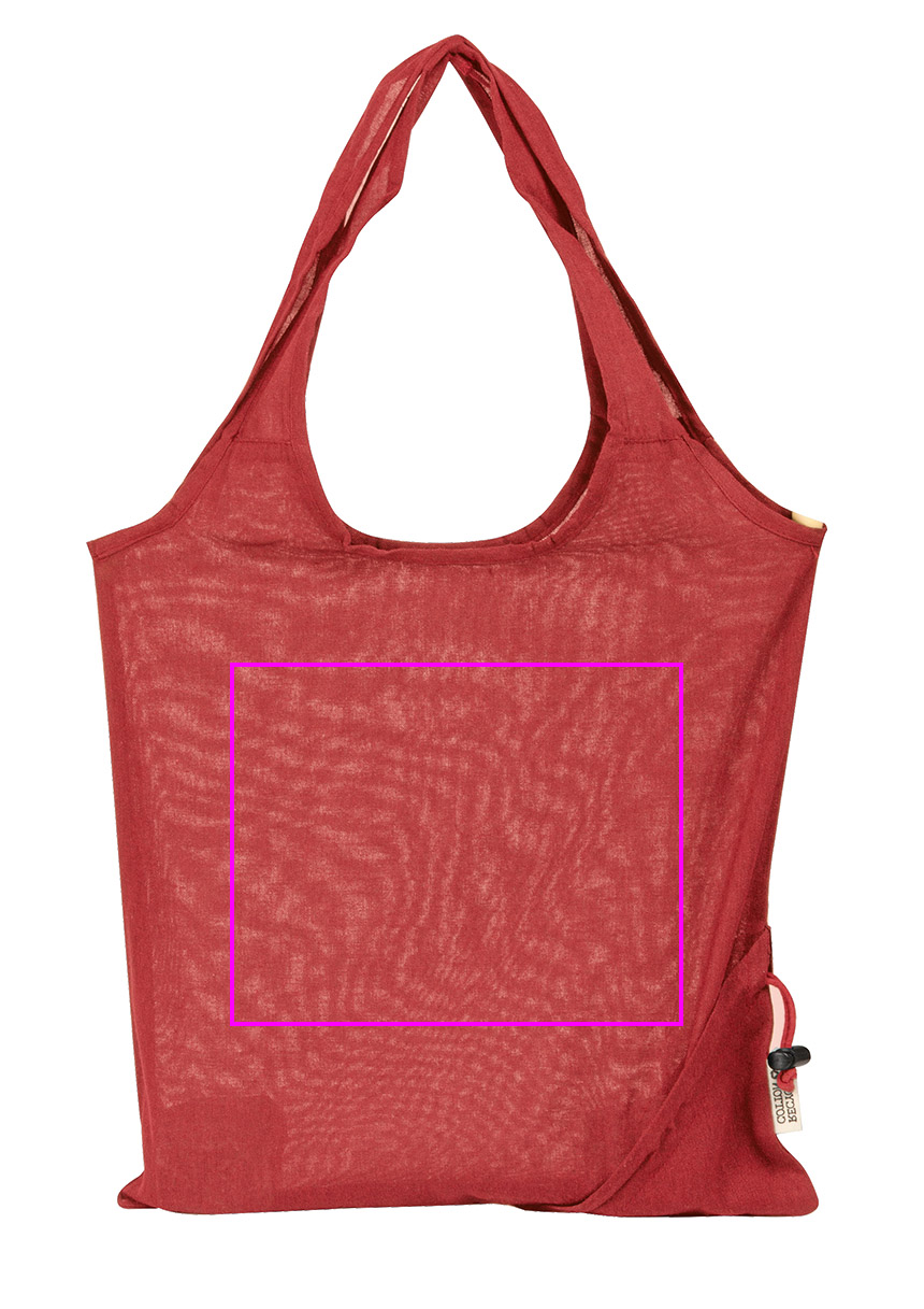 Składana torba z bawełny i poliestru z recyklingu 118 g/m² ANJA