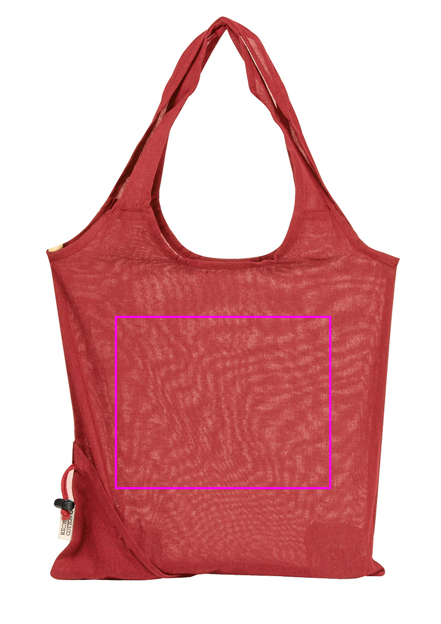 Składana torba z bawełny i poliestru z recyklingu 118 g/m² ANJA