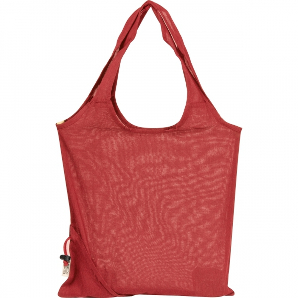 Składana torba z bawełny i poliestru z recyklingu 118 g/m² ANJA