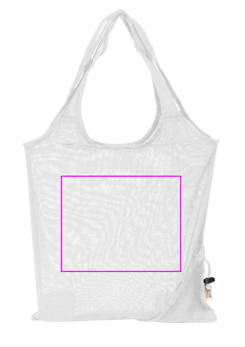 Składana torba z bawełny i poliestru z recyklingu 118 g/m² ANJA