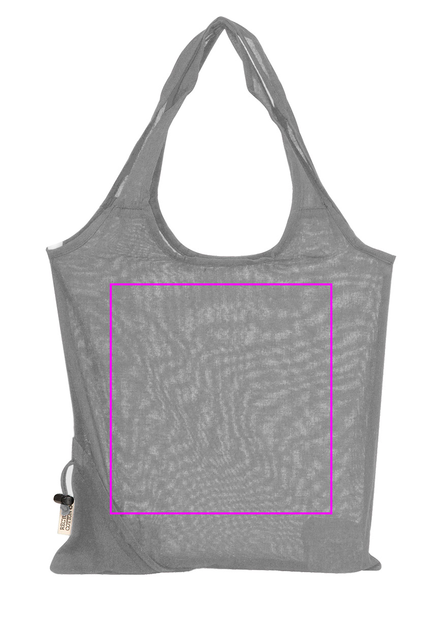 Składana torba z bawełny i poliestru z recyklingu 118 g/m² ANJA