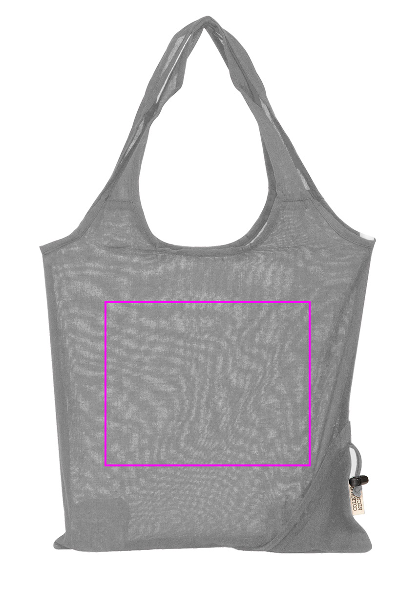 Składana torba z bawełny i poliestru z recyklingu 118 g/m² ANJA