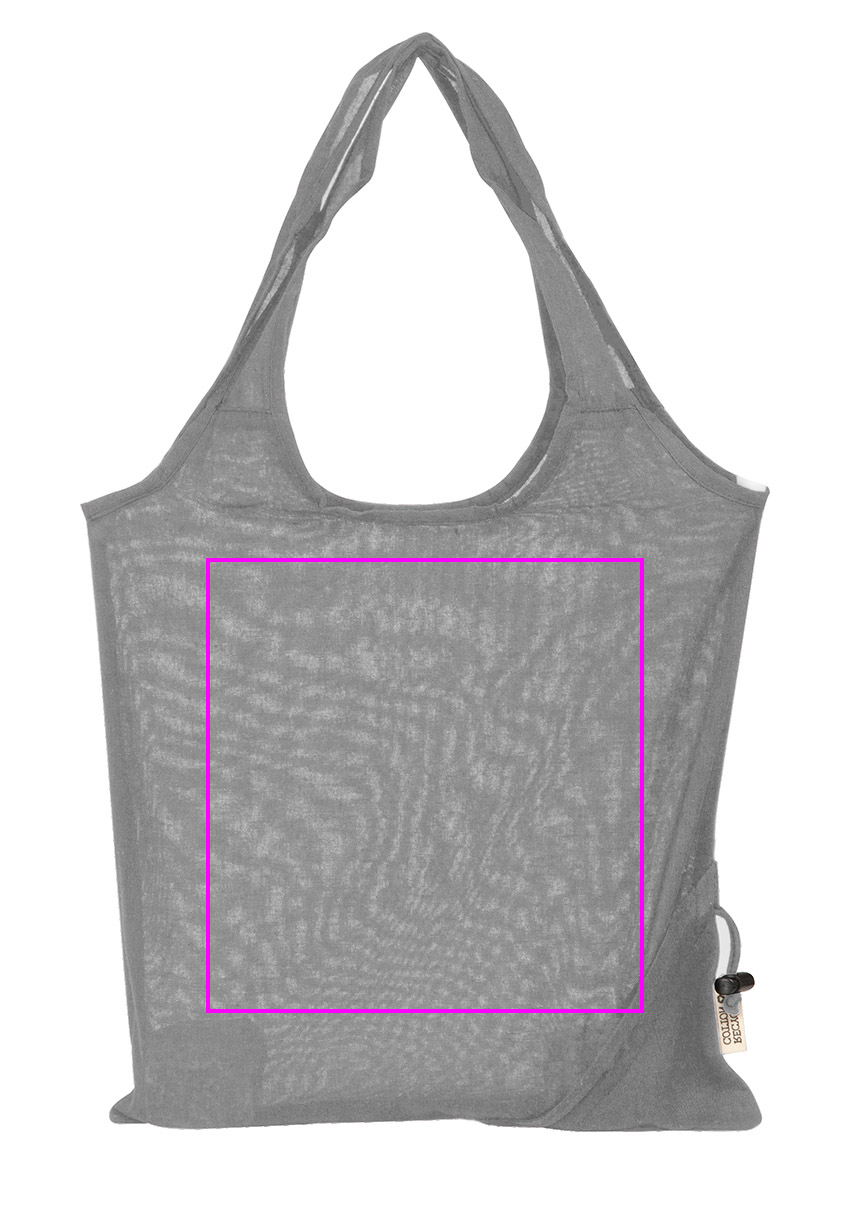 Składana torba z bawełny i poliestru z recyklingu 118 g/m² ANJA