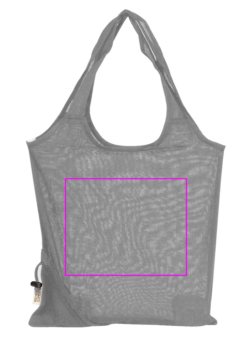 Składana torba z bawełny i poliestru z recyklingu 118 g/m² ANJA