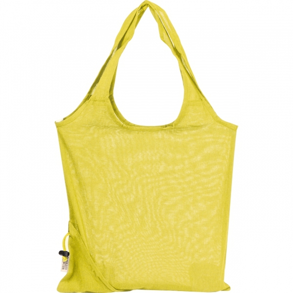 Składana torba z bawełny i poliestru z recyklingu 118 g/m² ANJA