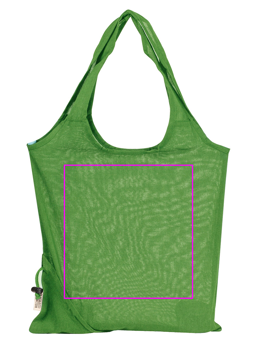 Składana torba z bawełny i poliestru z recyklingu 118 g/m² ANJA