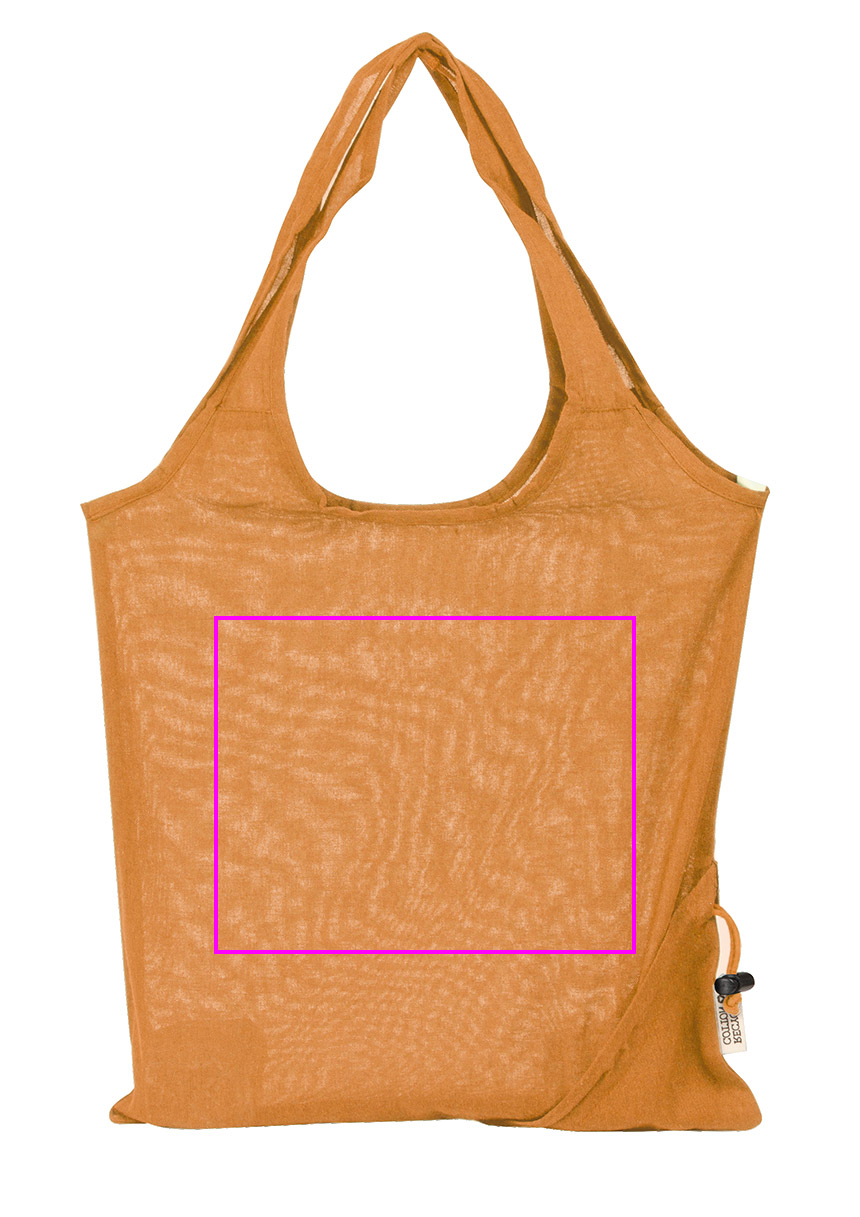 Składana torba z bawełny i poliestru z recyklingu 118 g/m² ANJA