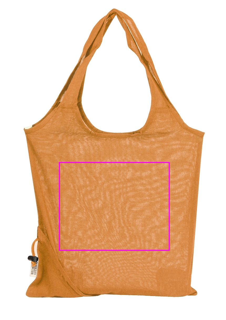 Składana torba z bawełny i poliestru z recyklingu 118 g/m² ANJA