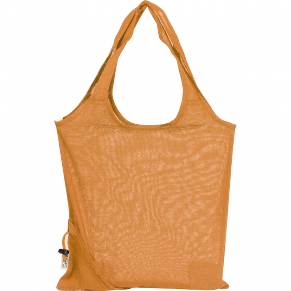 Składana torba z bawełny i poliestru z recyklingu 118 g/m² ANJA