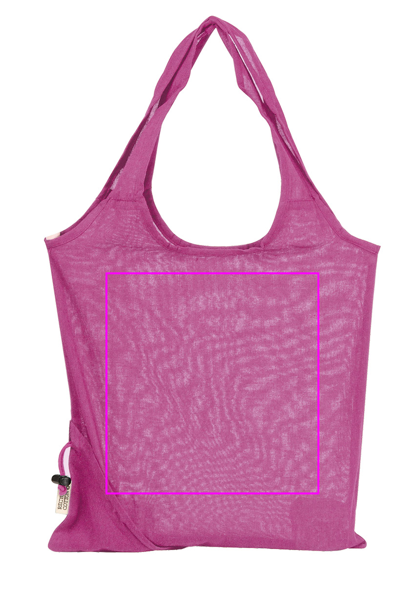 Składana torba z bawełny i poliestru z recyklingu 118 g/m² ANJA